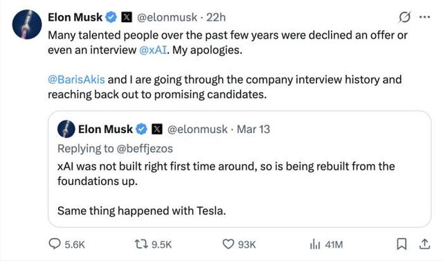 马斯克罕见自省,xAI创始团队大换血;公司从头重建,人才流失引关注。 IT技术 马斯克罕见自省,xAI创始团队大换血;公司从头重建,人才流失引关注。 IT技术