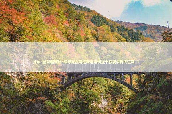 比尔·盖茨和莱昂·布莱克在爱泼斯坦案调查中被要求提供证词_1 比尔·盖茨和莱昂·布莱克在爱泼斯坦案调查中被要求提供证词_1 新闻