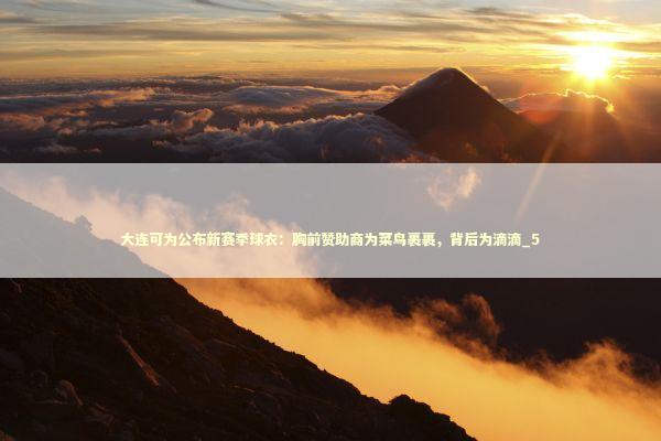 大连可为公布新赛季球衣:胸前赞助商为菜鸟裹裹,背后为滴滴_5 大连可为公布新赛季球衣:胸前赞助商为菜鸟裹裹,背后为滴滴_5 新闻