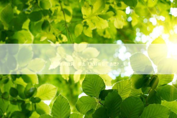 特朗普开脑洞:要么“友好接管”古巴?_1 特朗普开脑洞:要么“友好接管”古巴?_1 新闻