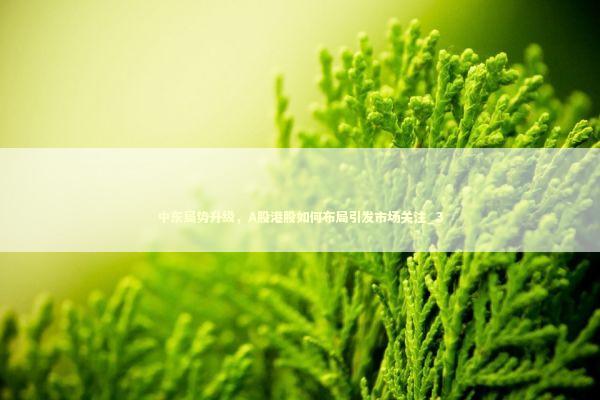 中东局势升级，A股港股如何布局引发市场关注_3